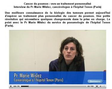 Doctissimo - Entretien Pr Marie Wislez