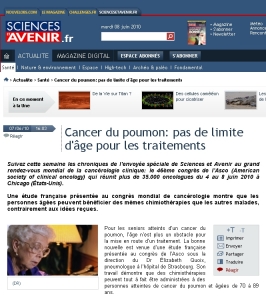 Revue Presse E. Quoix - ASCO 2010